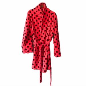 Victorias Secret PINK Plush Polka Dot Robe